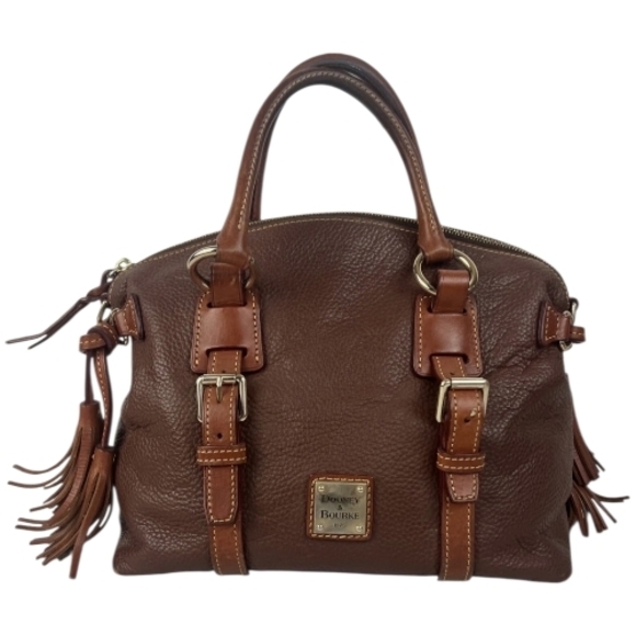 Dooney & Bourke Handbags - Dooney & Bourke Brown Leather Bristol Satchel